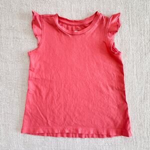 Primary Pink Flutter Sleeve Top